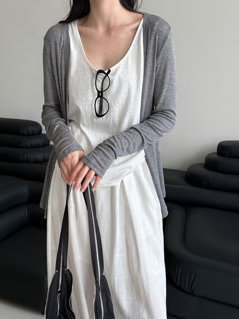 cardigan tank top 2piece set 【NINE7249】