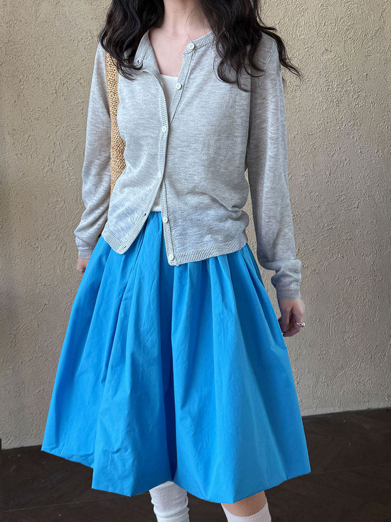 volume flare balloon skirt 2color 【NINE7235】