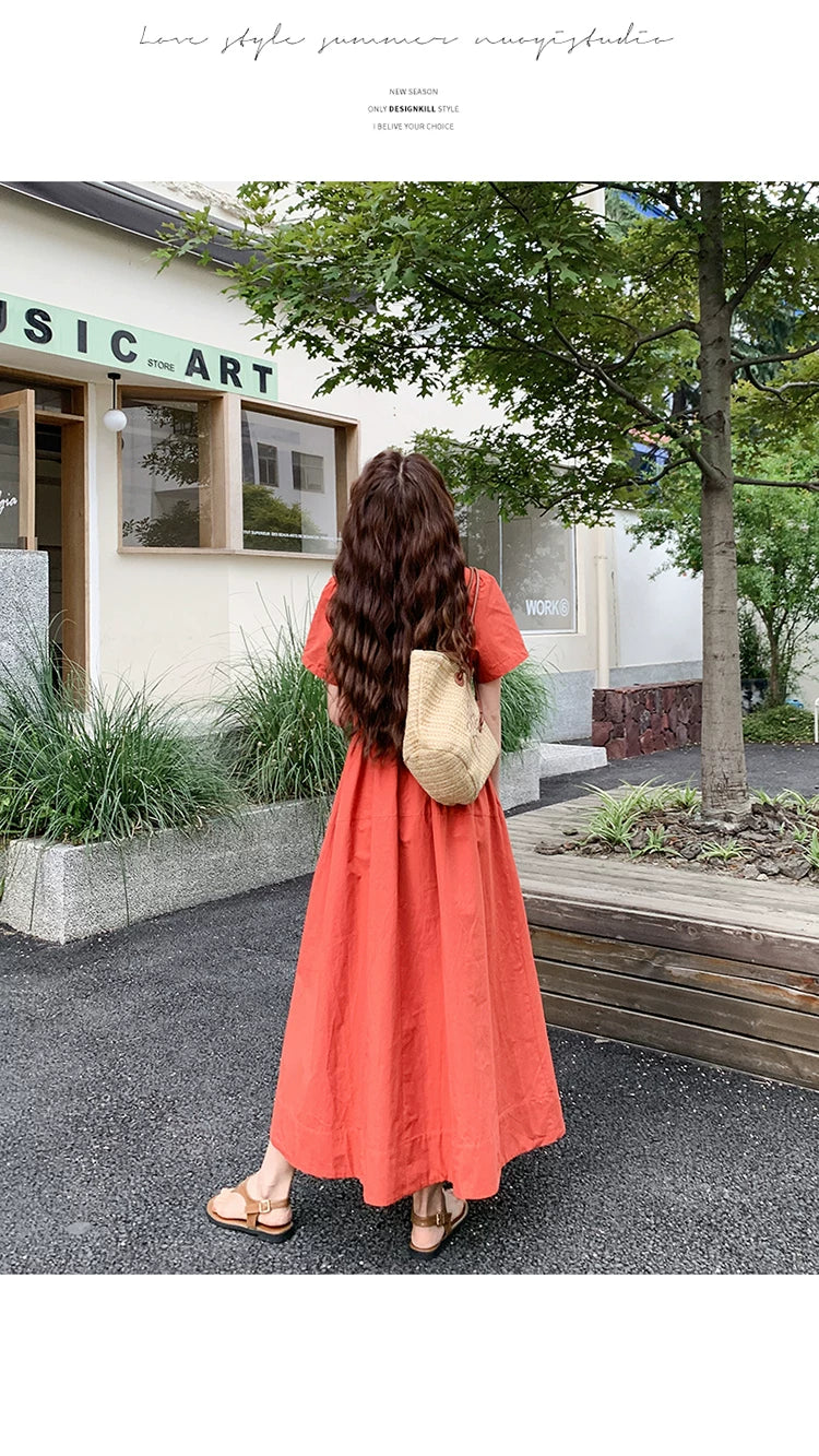 vneck aline french dress 1color 【NINE7135】