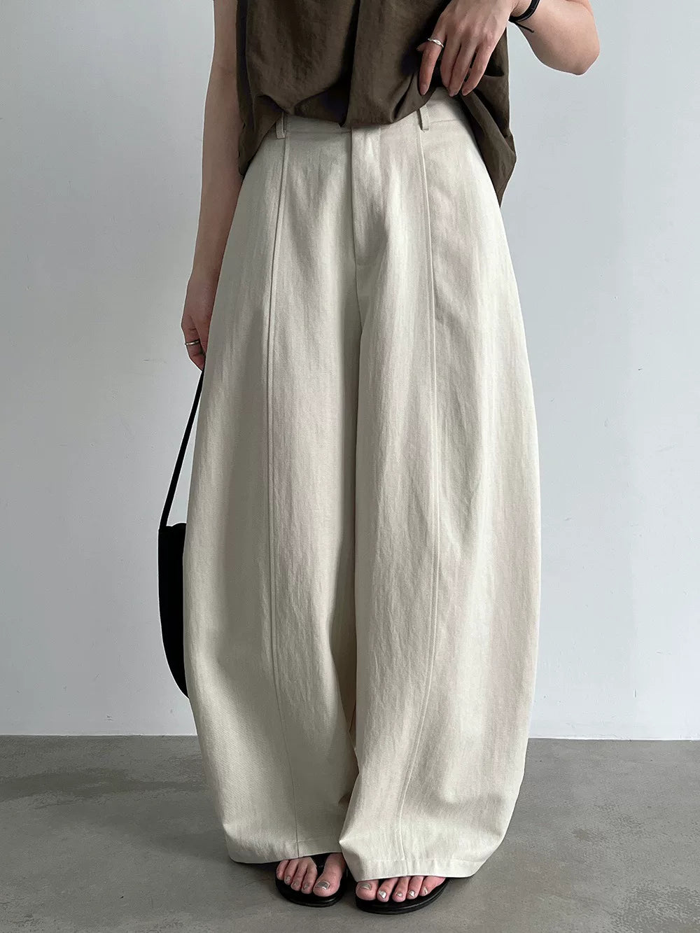 drape wide leg casual pants 3color 【NINE7025】