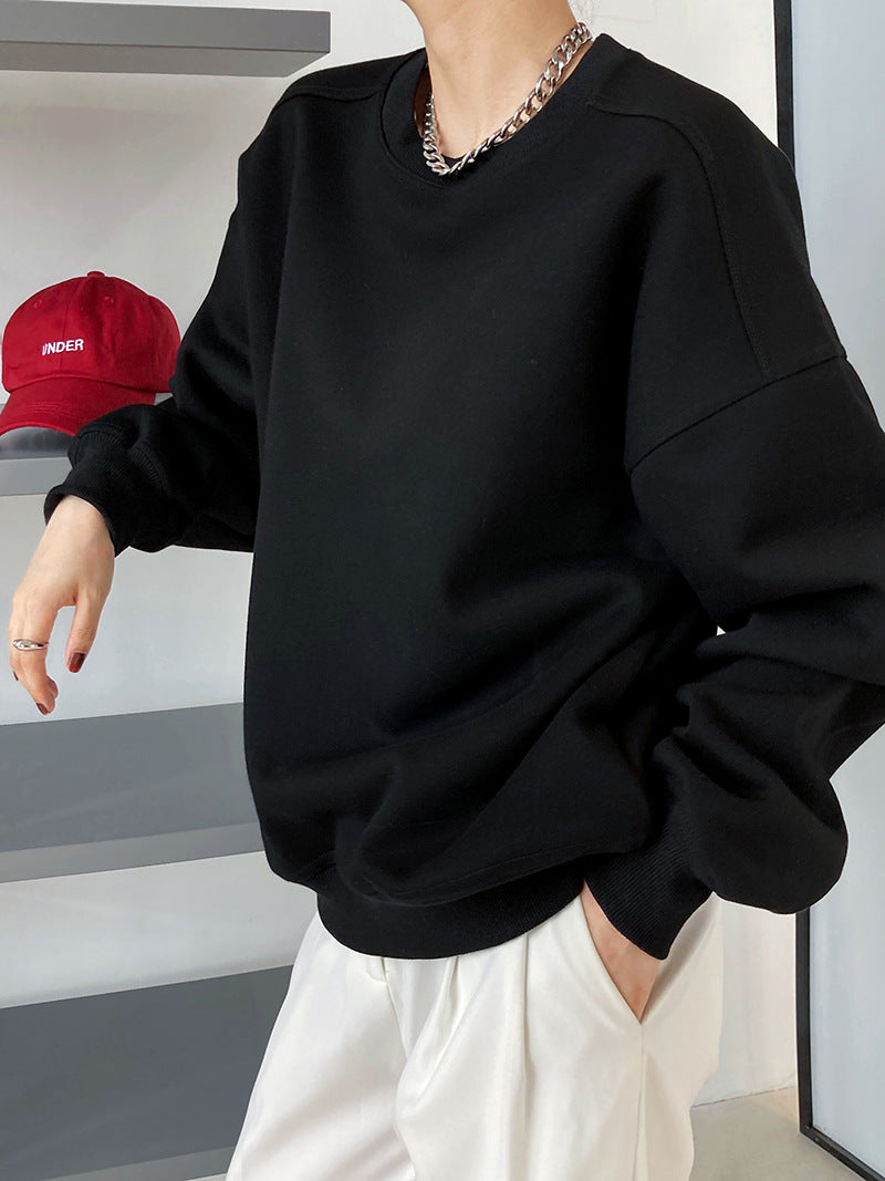 loose crewneck casual sweatshirt 3color 【NINE7255】