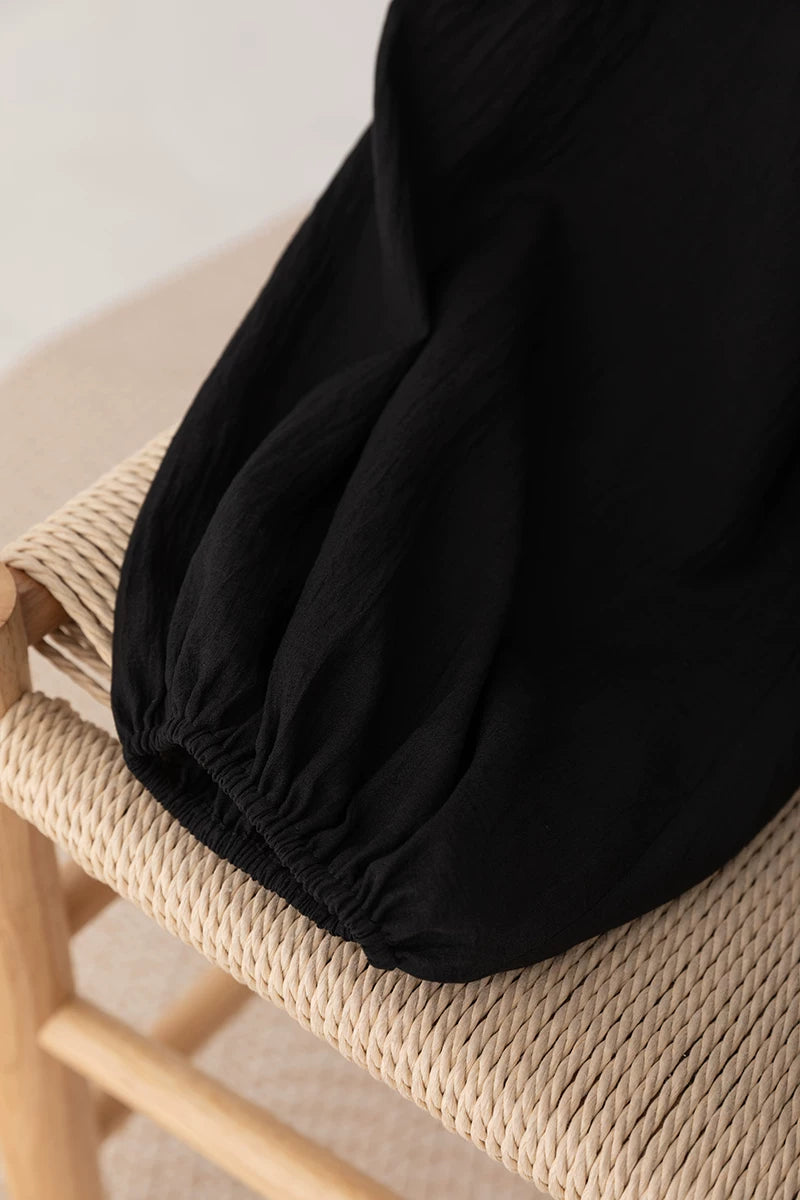 v-neck lantern sleeve loose blouse 14colors 【NINE7214】