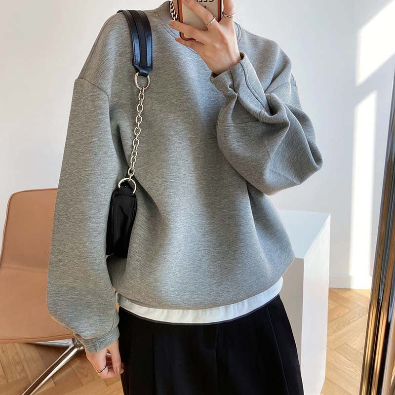 loose casual sweatshirt pullover 3color 【NINE7263】