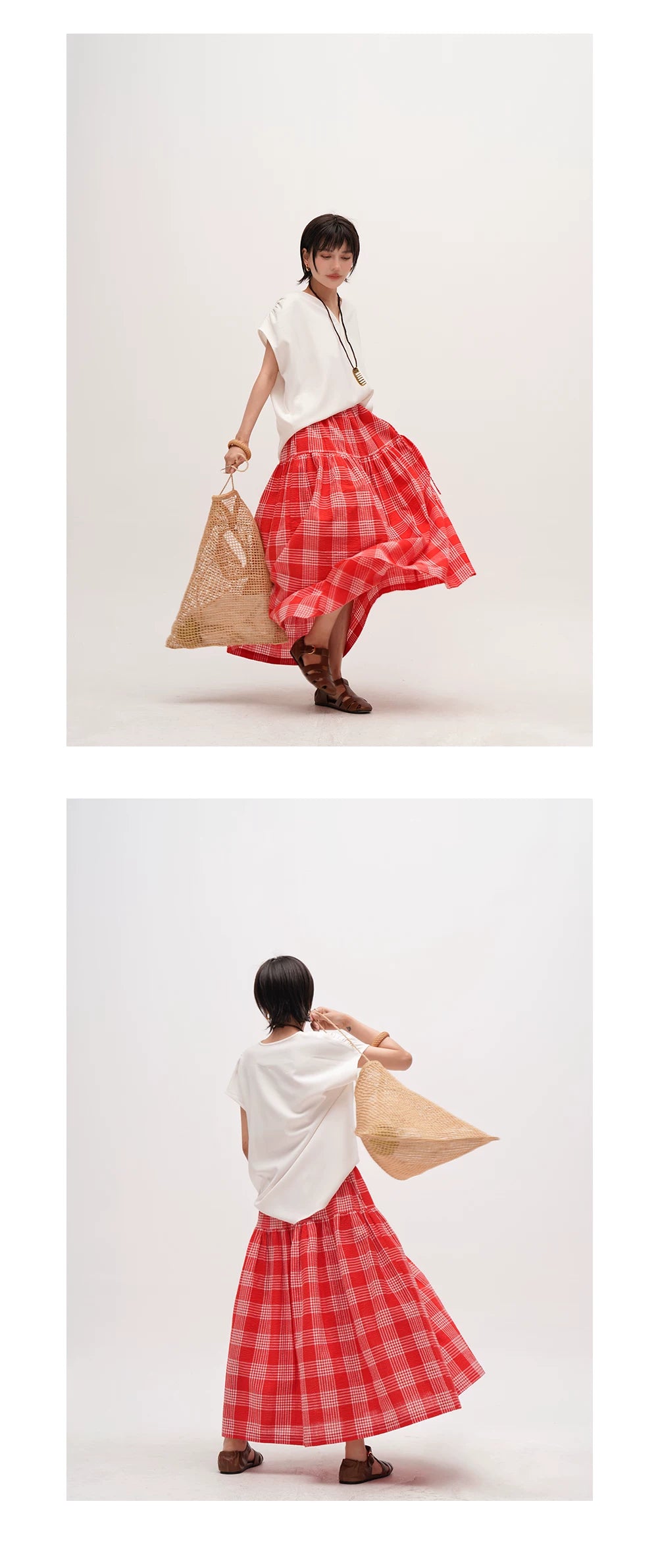 loose Vneck short sleeve tshirt 1color 【NINE7049】