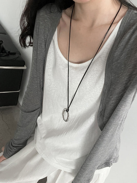 cardigan tank top 2piece set 【NINE7249】