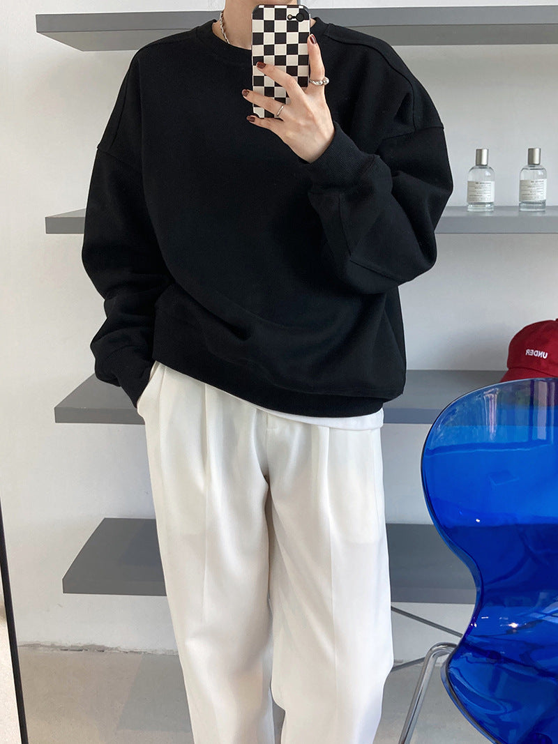 loose crewneck casual sweatshirt 3color 【NINE7255】