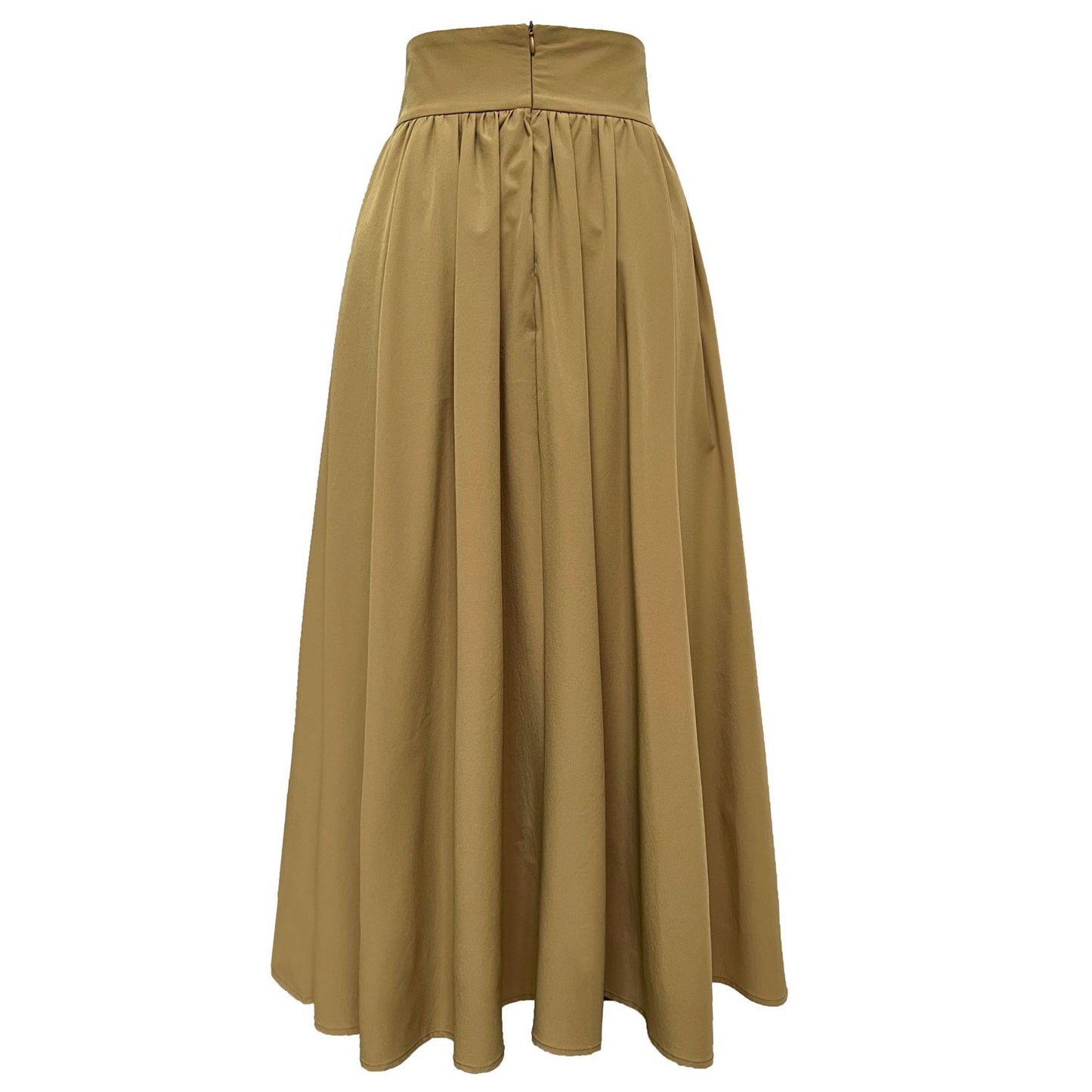 high waist gathered flare skirt 3color 【NINE7253】