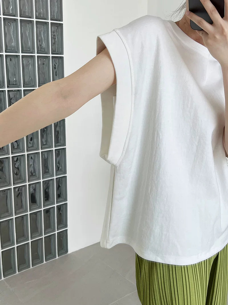 french sleeve casual tshirt 3color 【NINE7072】