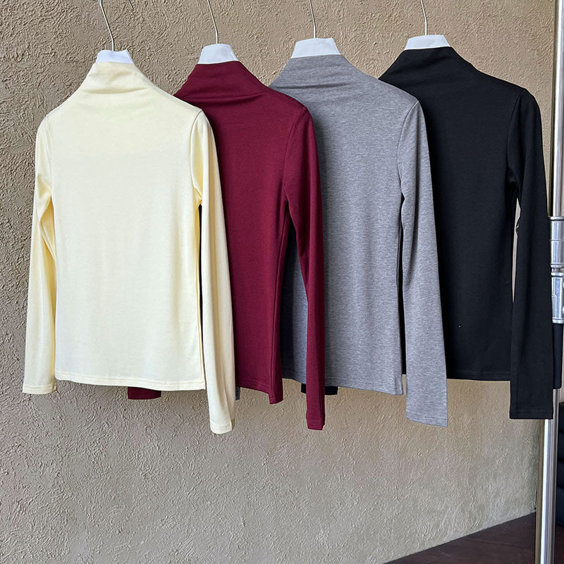slim turtleneck long sleeve top 6color 【NINE7262】