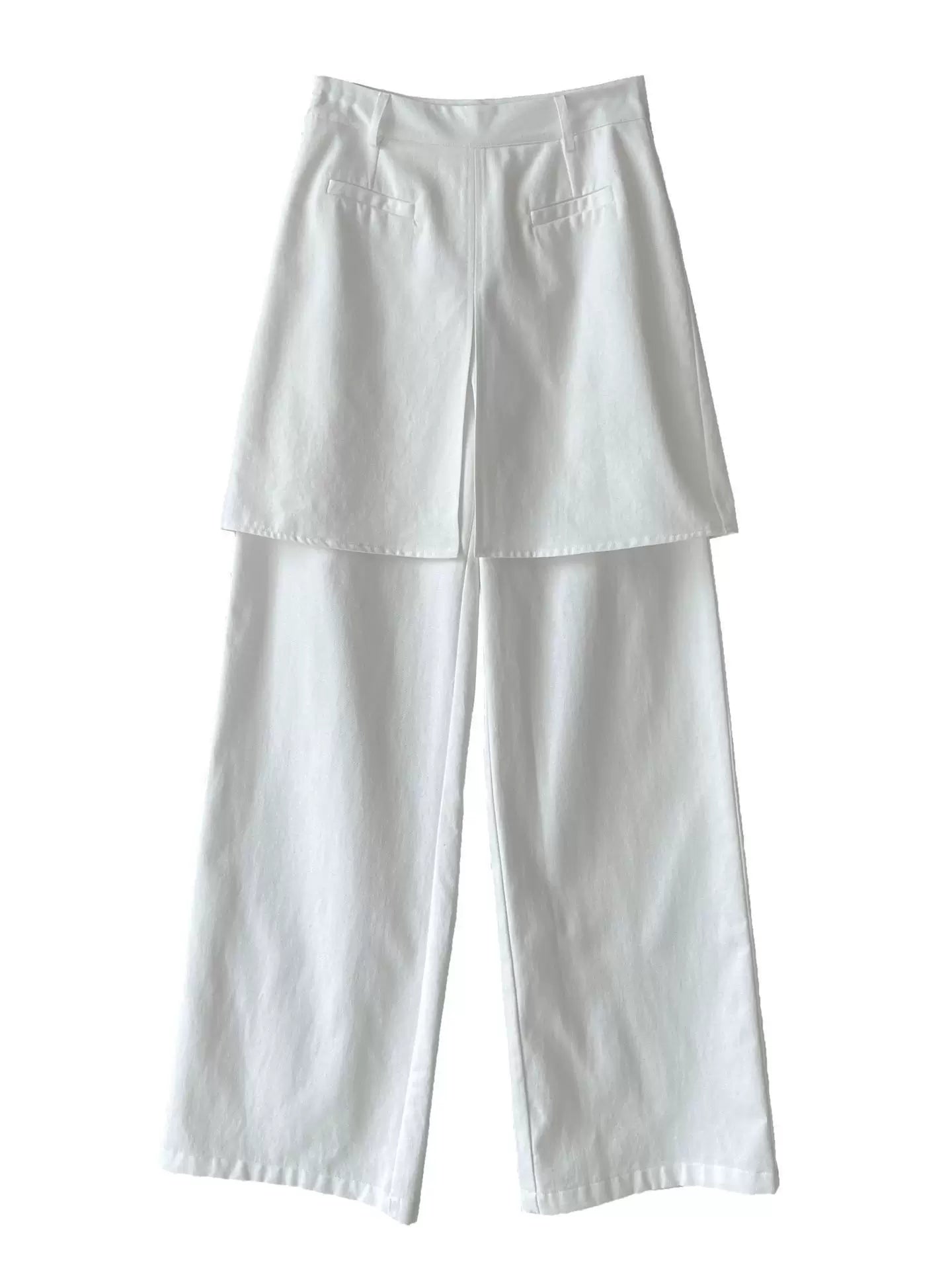 skirt layered wide leg pants 2color 【NINE7074】