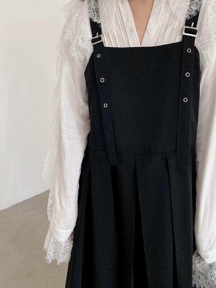 casual flared camisole long dress 1color 【NINE7054】