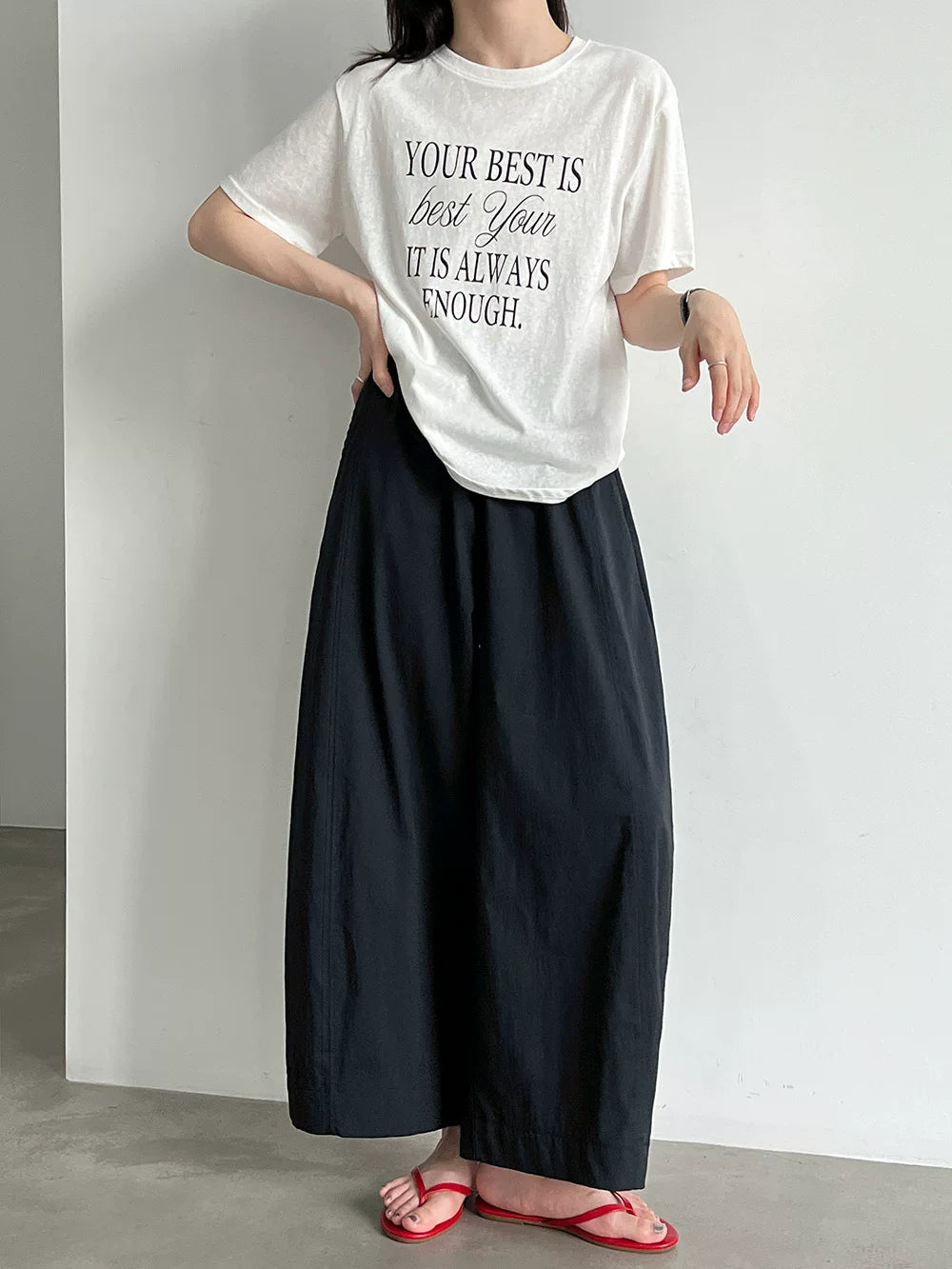 loose balloon wide leg pants 3color 【NINE7084】
