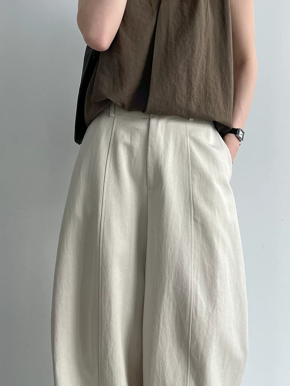 drape wide leg casual pants 3color 【NINE7025】