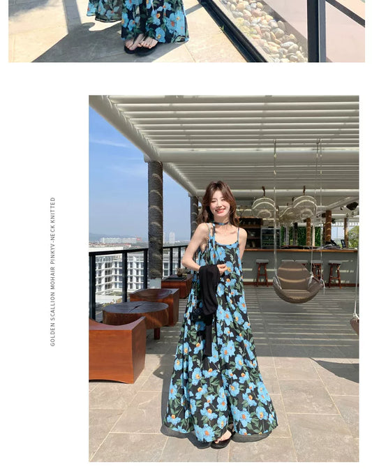 floral print camisole maxi dress 1color 【NINE7115】