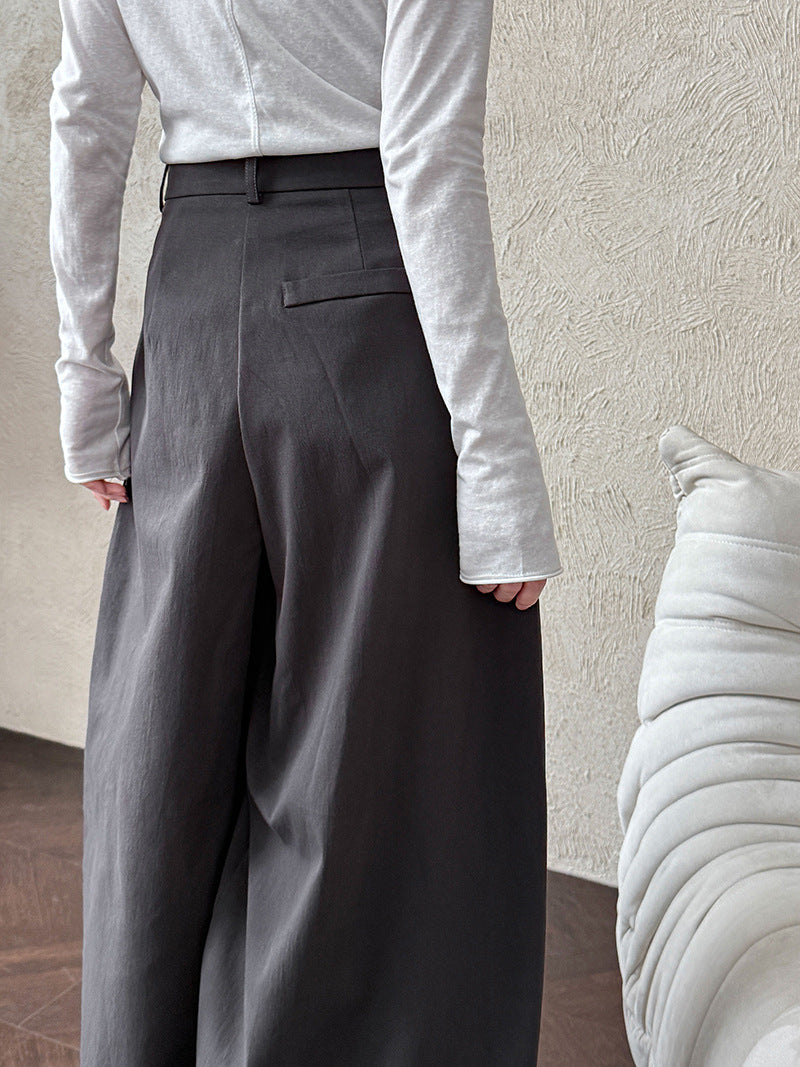 wide leg cocoon pants 4color 【NINE7232】