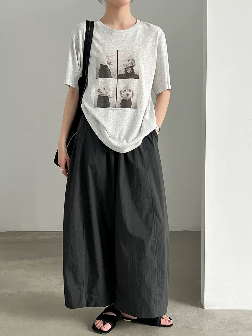 loose balloon wide leg pants 3color 【NINE7084】
