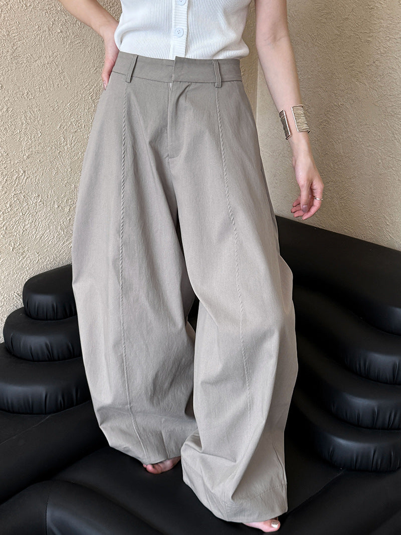 curved seam balloon wide pants 3color 【NINE7064】