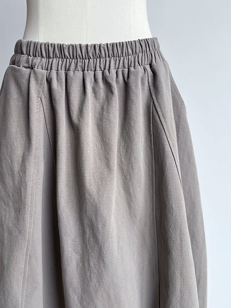 panel flare long skirt 3color 【NINE7264】
