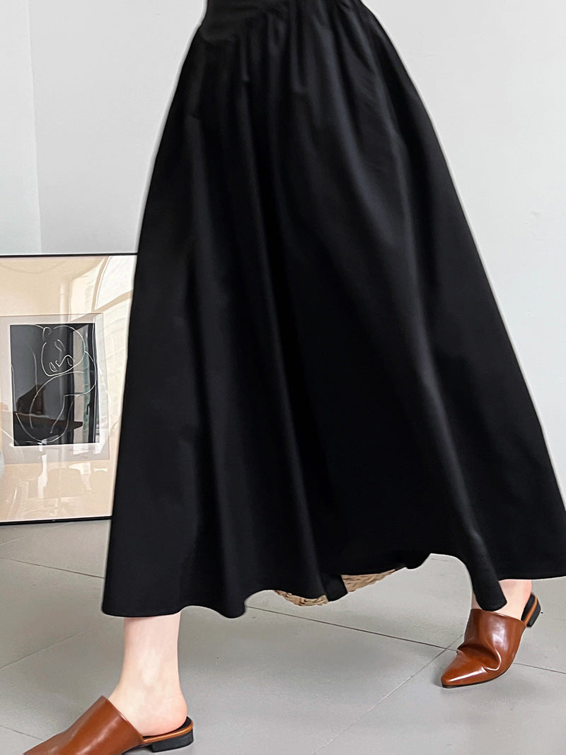 backless gathered puff sleeve dress 2color 【NINE7059】