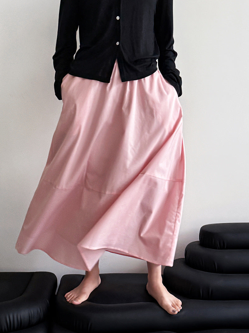 flared a line long skirt 3color 【NINE7246】