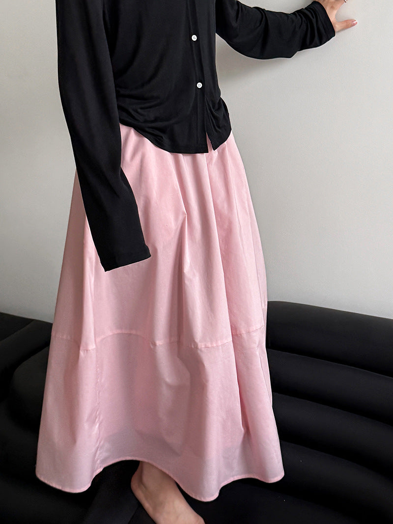 flared a line long skirt 3color 【NINE7246】