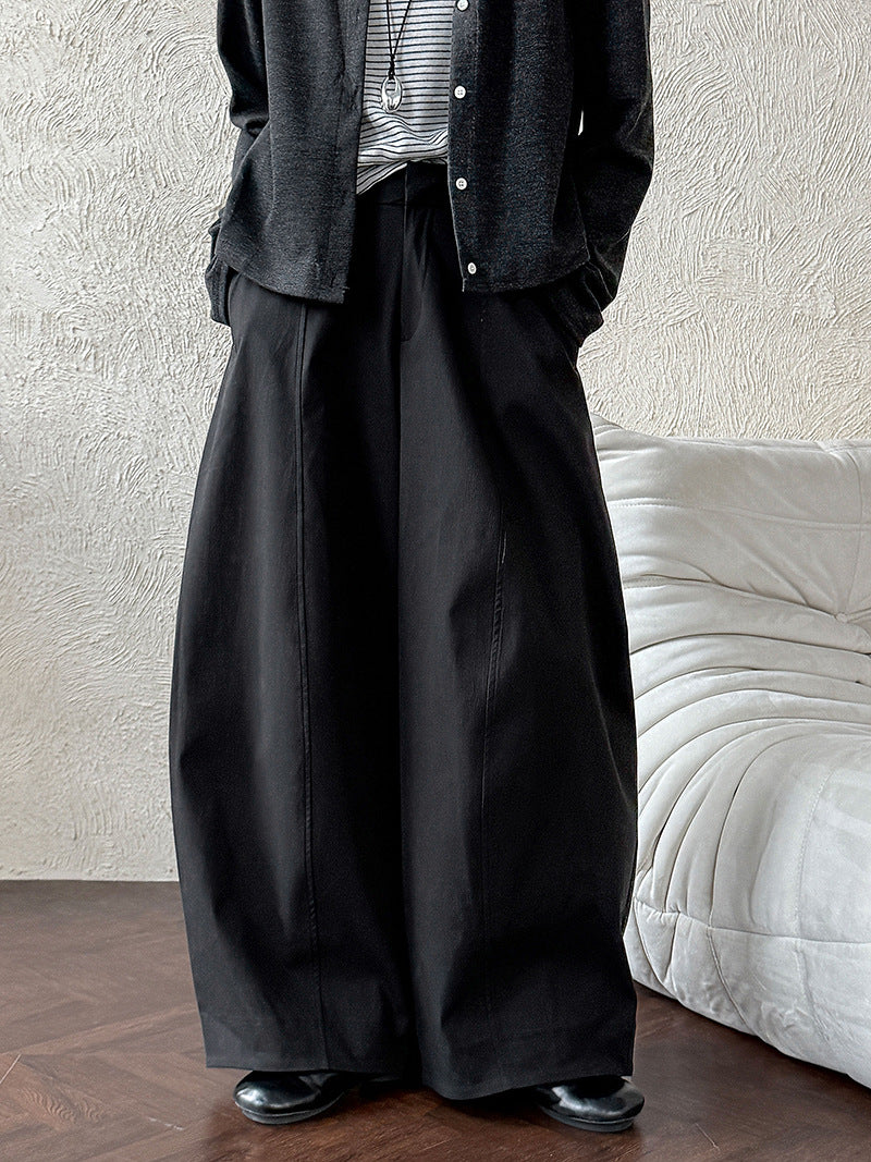 wide leg cocoon pants 4color 【NINE7232】