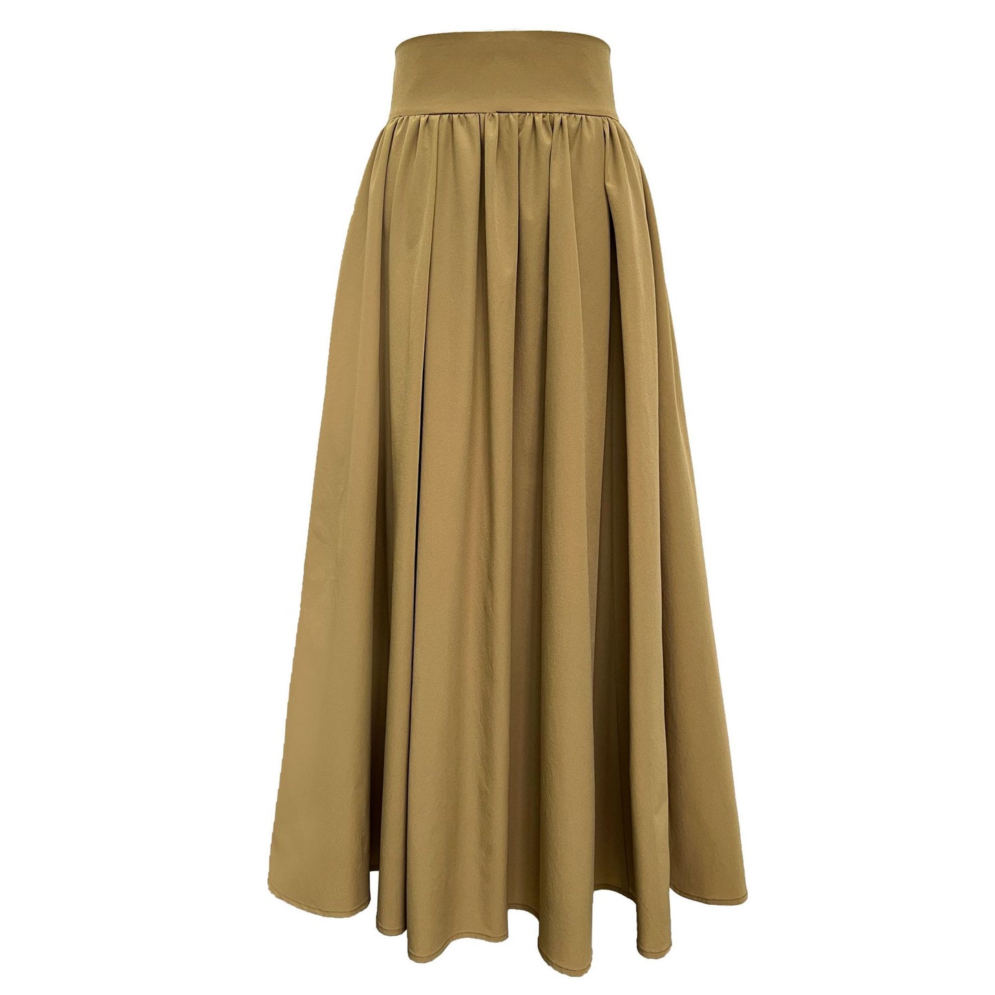 high waist gathered flare skirt 3color 【NINE7253】