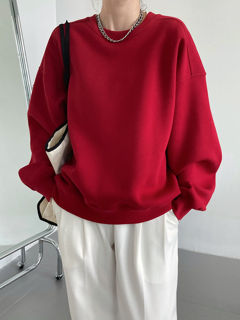 loose crewneck casual sweatshirt 3color 【NINE7255】