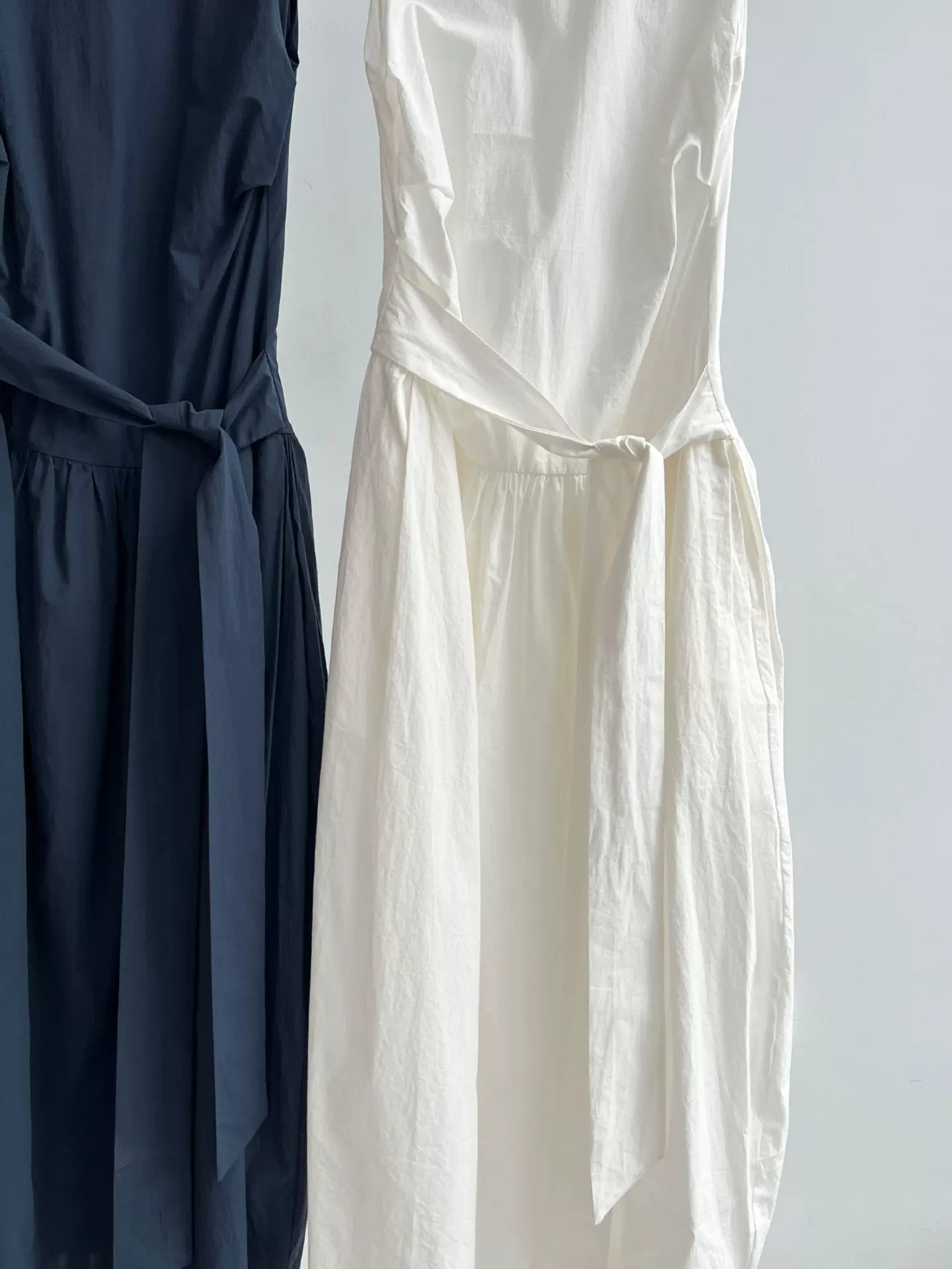 waist tie sleeveless long dress 3color 【NINE7069】