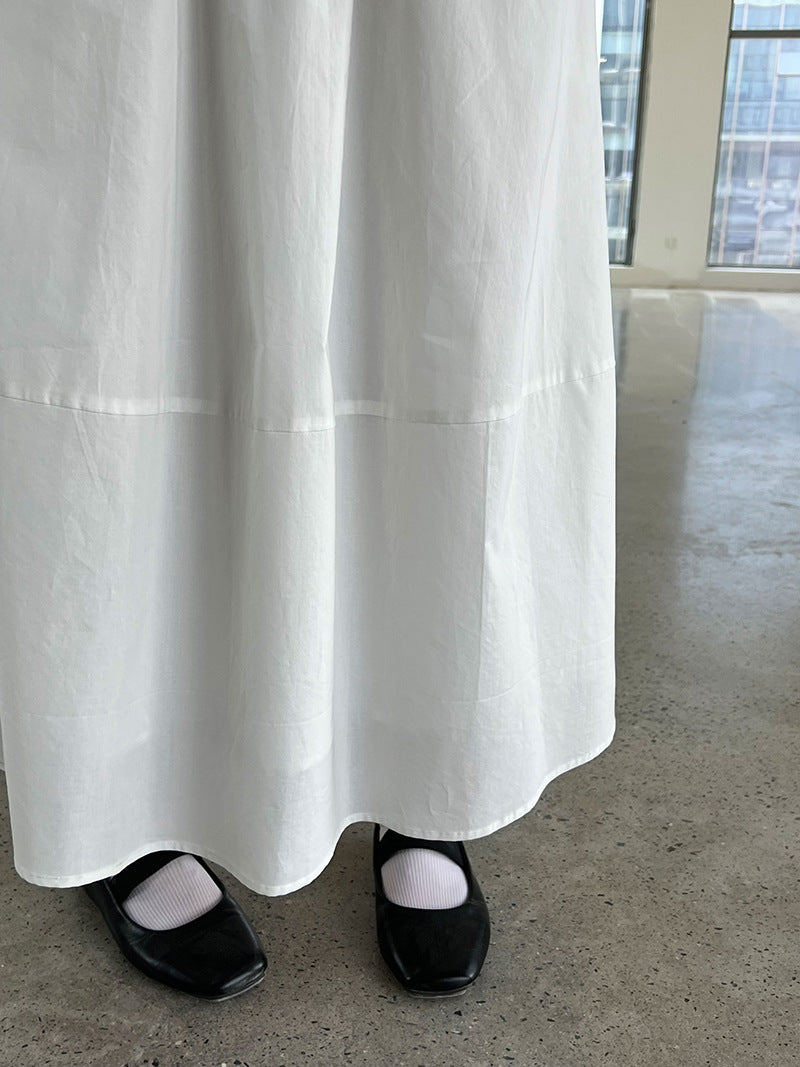 flared a line long skirt 3color 【NINE7246】