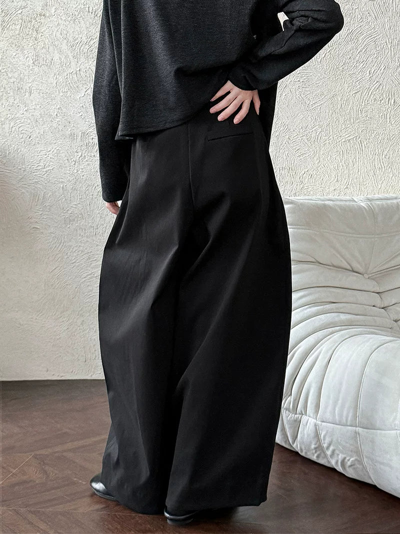 curved seam balloon wide pants 3color 【NINE7064】