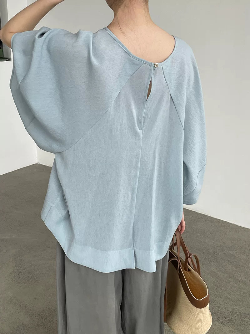 loose dolman sleeve casual blouse 2color 【NINE7073】