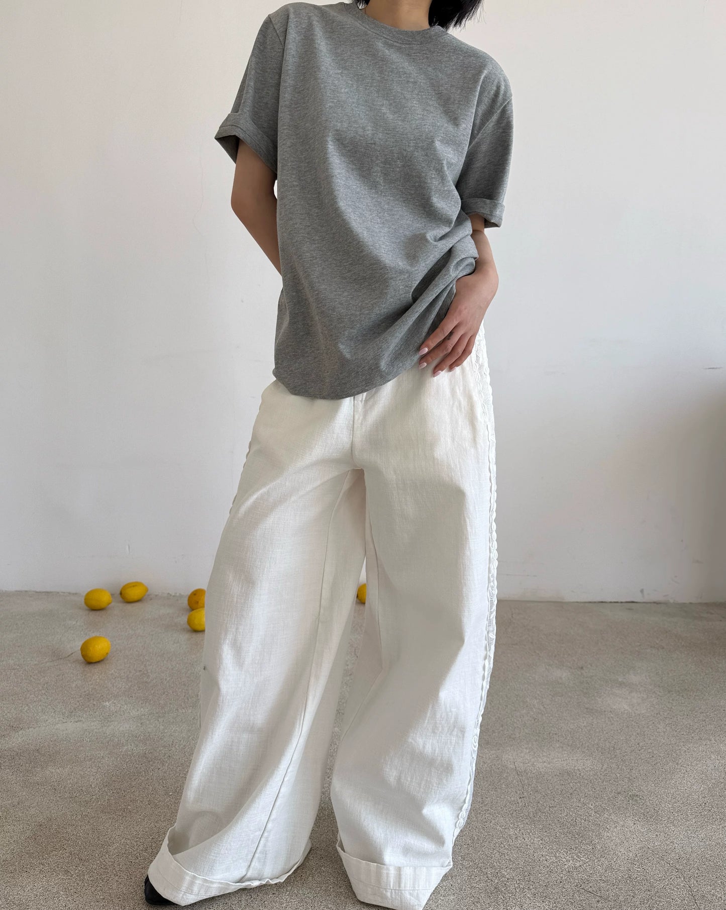 basic relaxed fit cotton tshirt 3color【NINE7007】