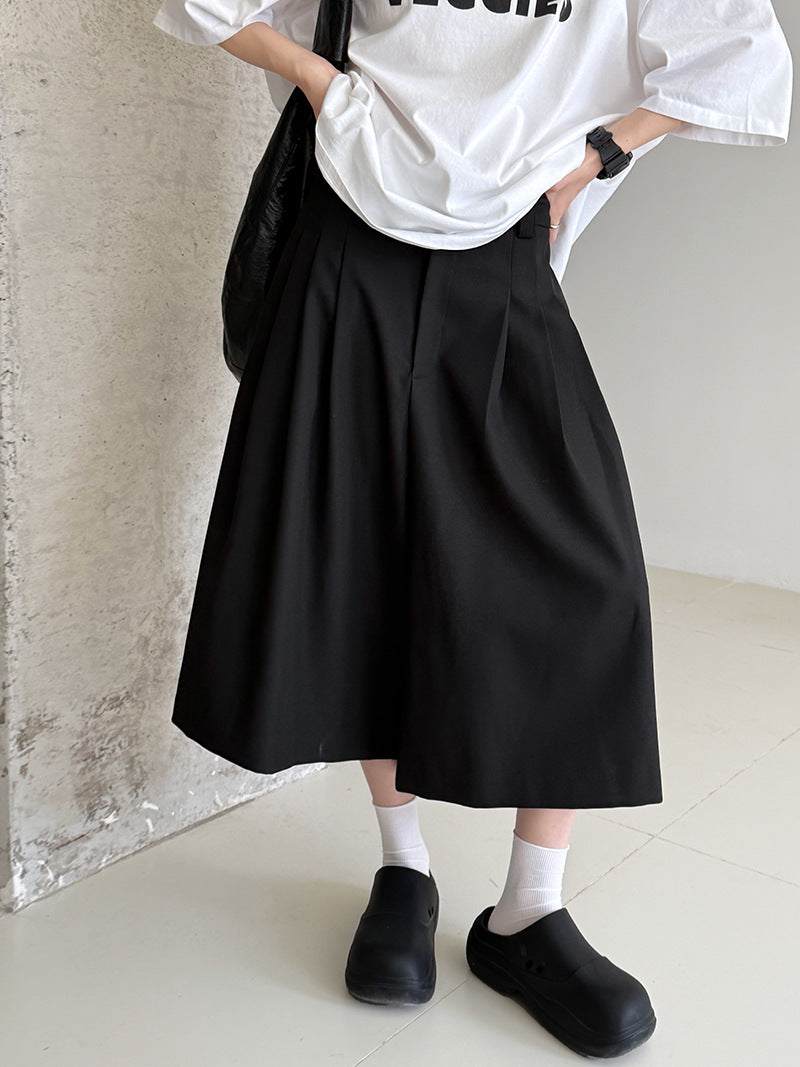 double tuck wide culottes pants 2colors 【NINE7230】