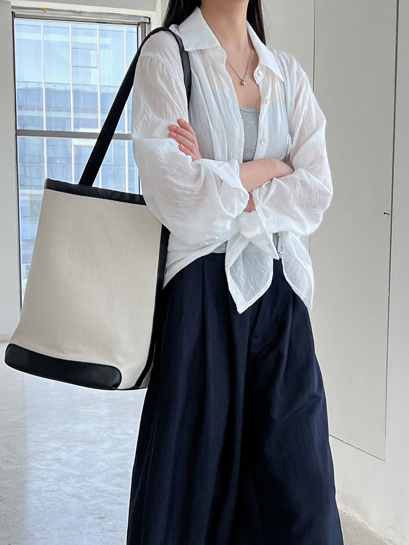 wide leg casual tuck pants 3color 【NINE7247】