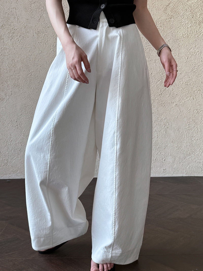 curved seam balloon wide pants 3color 【NINE7064】