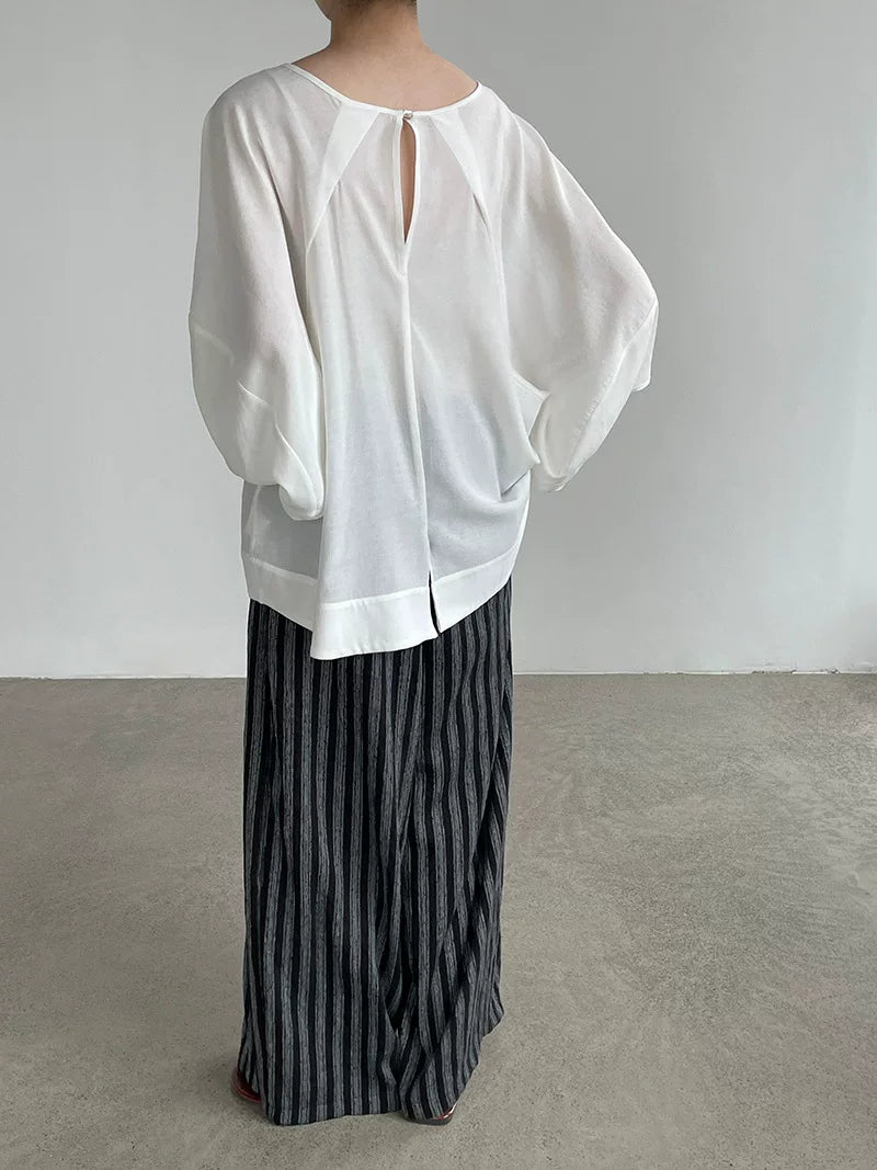 loose dolman sleeve casual blouse 2color 【NINE7073】