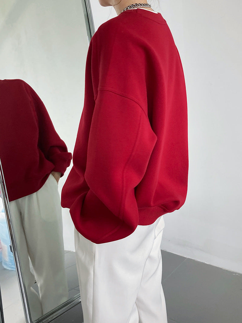 loose crewneck casual sweatshirt 3color 【NINE7255】