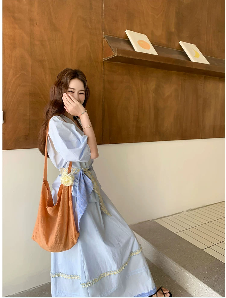 balloon sleeve skirt setup 1color 【NINE7122】