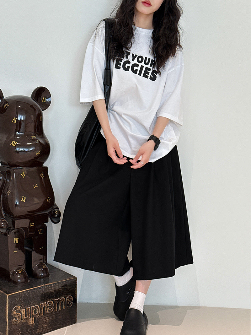 double tuck wide culottes pants 2colors 【NINE7230】