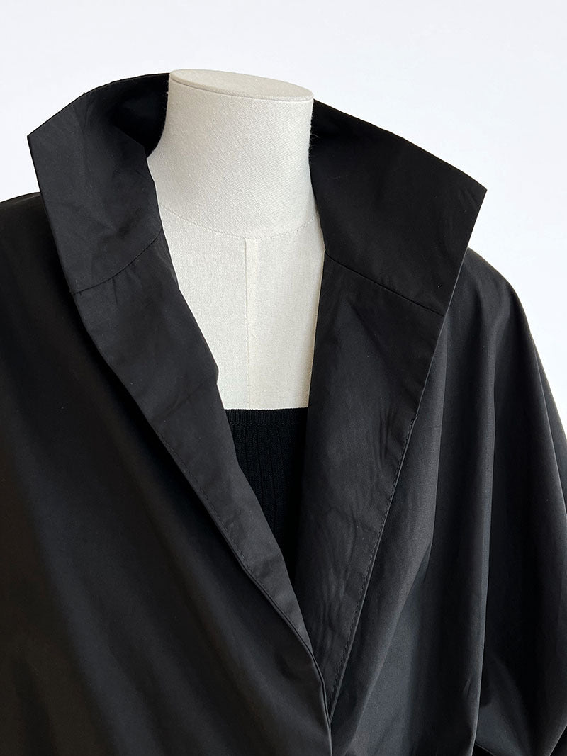 draped crossover short blouse 2color 【NINE7238】