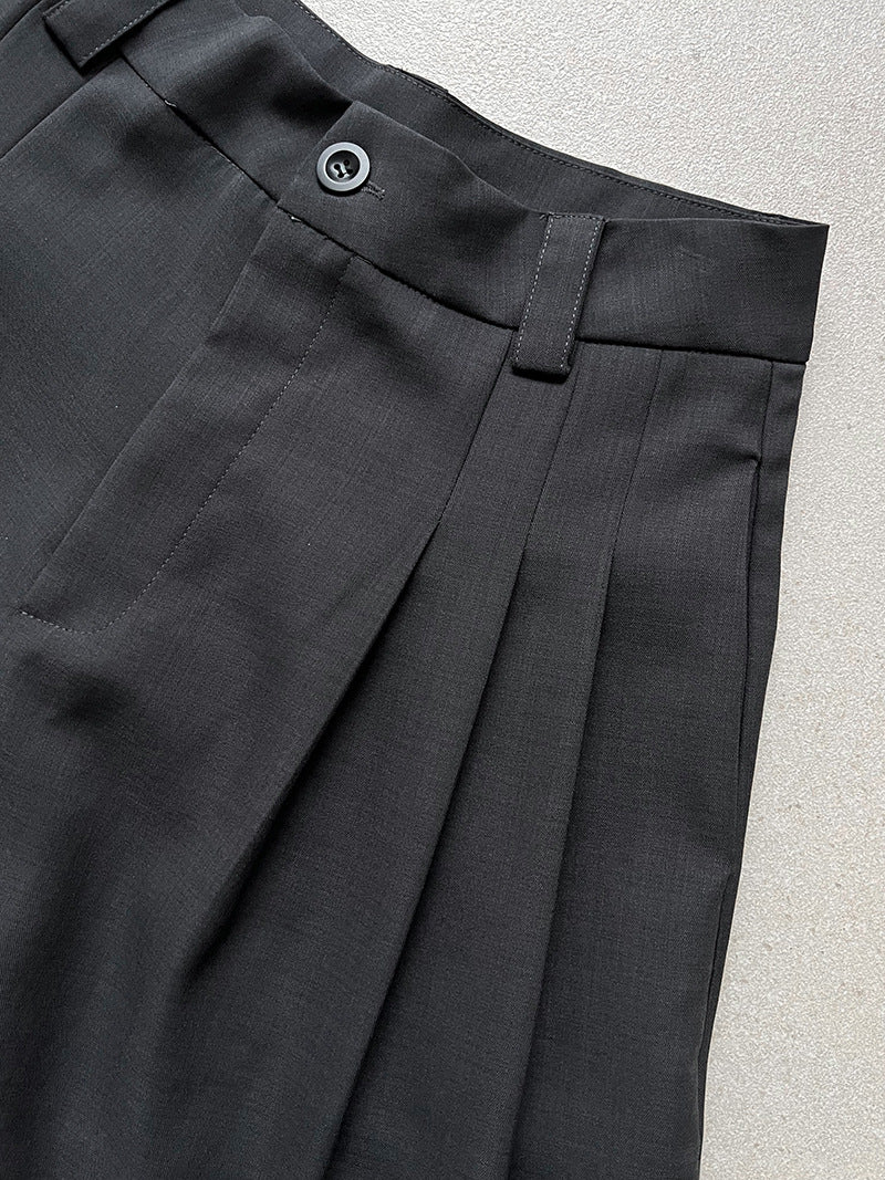 double tuck wide culottes pants 2colors 【NINE7230】