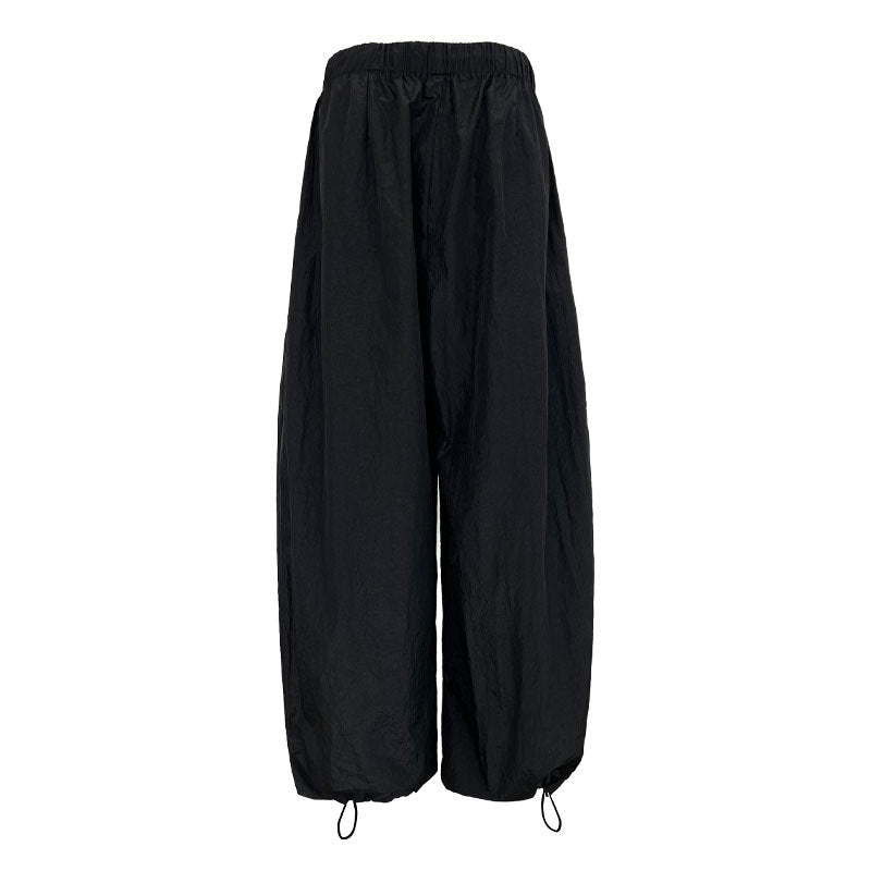 casual drawstring wide leg pants 2color 【NINE7254】