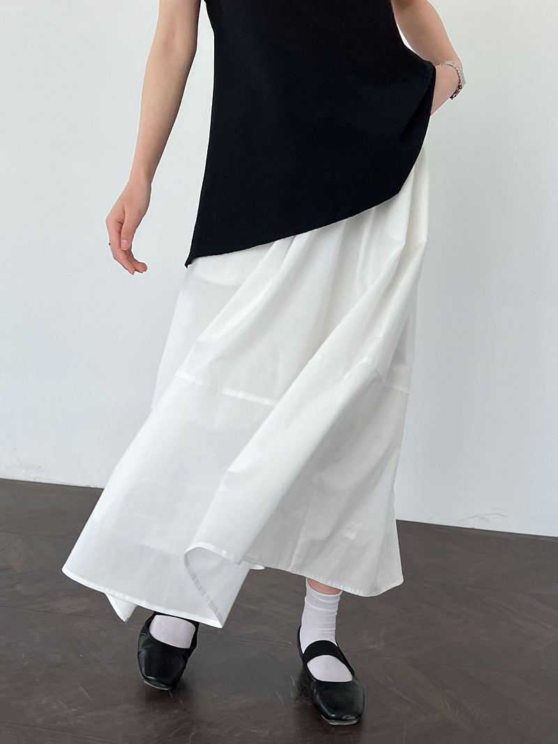 flared a line long skirt 3color 【NINE7246】