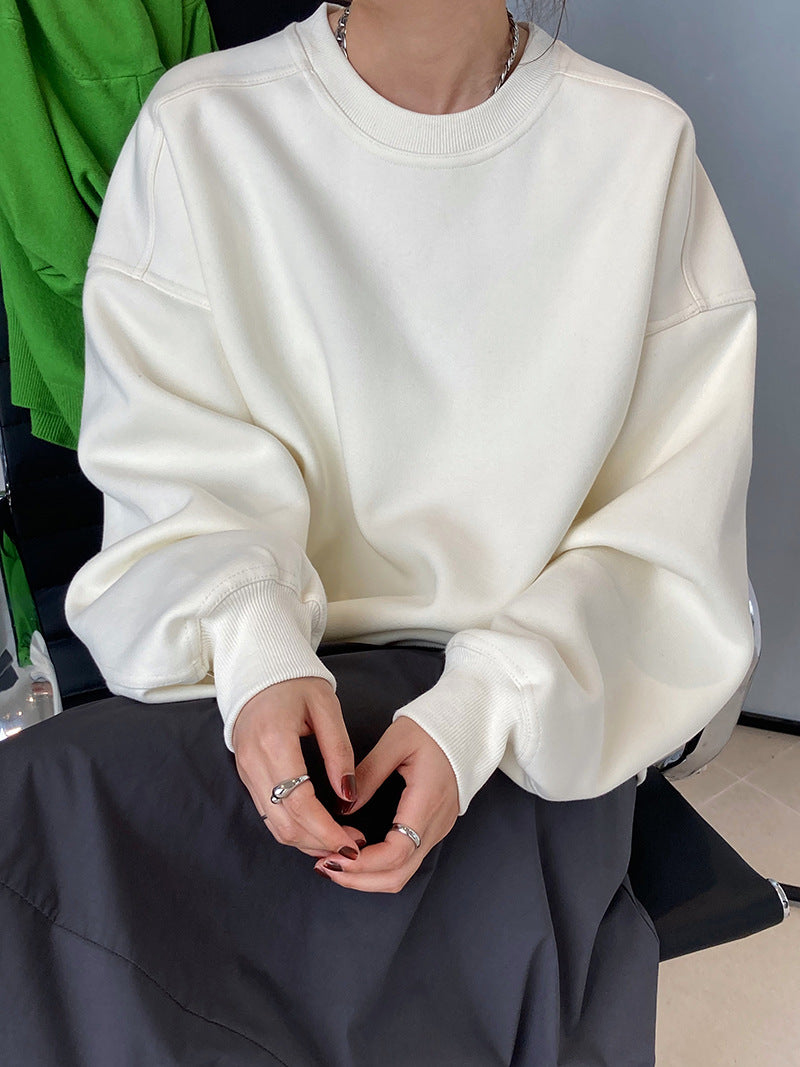 loose crewneck casual sweatshirt 3color 【NINE7255】