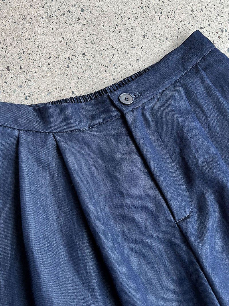 wide leg casual tuck pants 3color 【NINE7247】