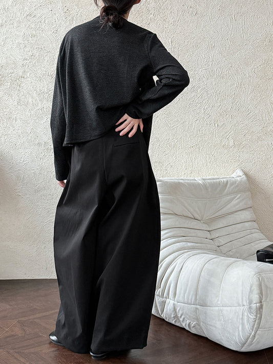 wide leg cocoon pants 4color 【NINE7232】