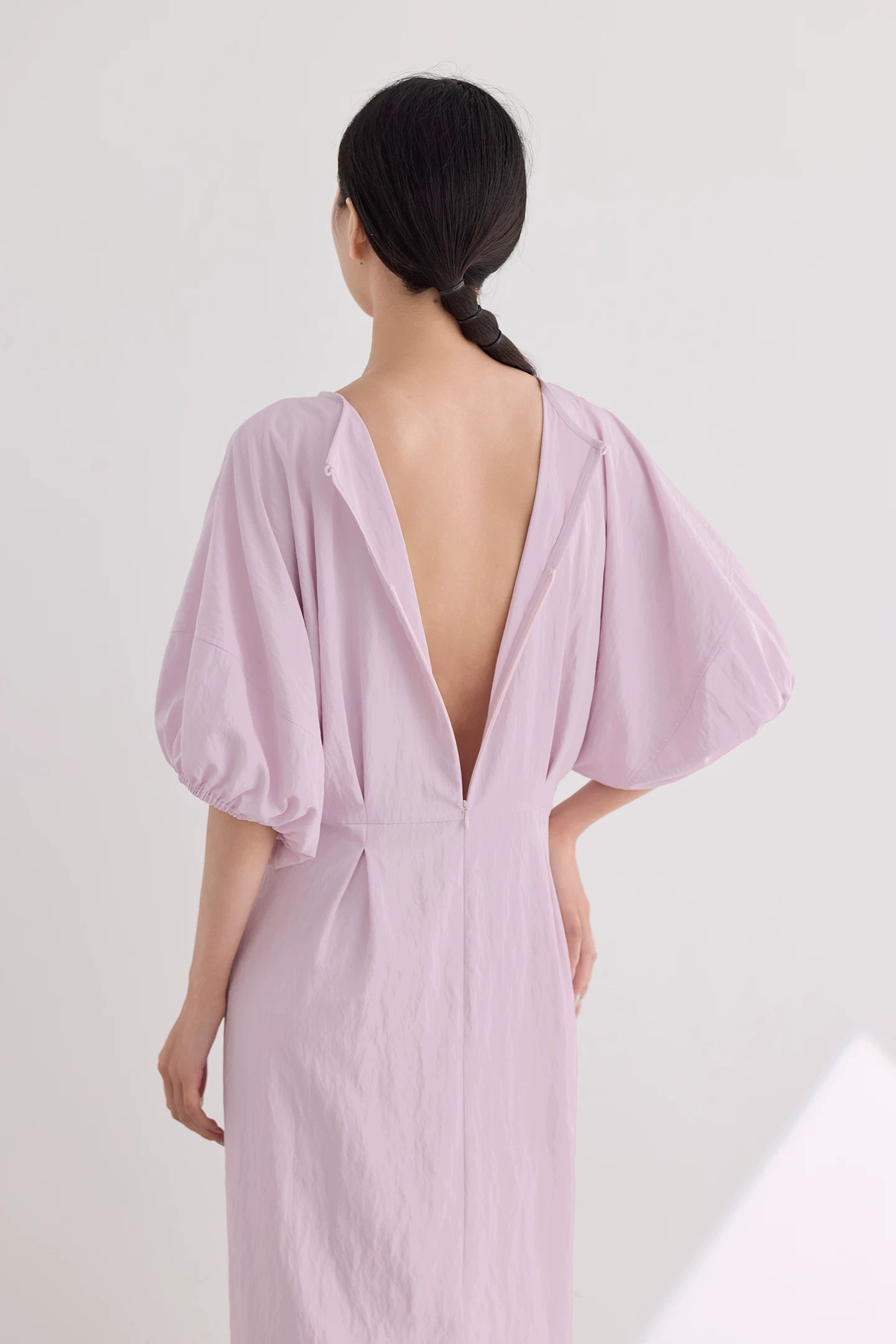 waist gathered  maxi dress 11color 【NINE7213】