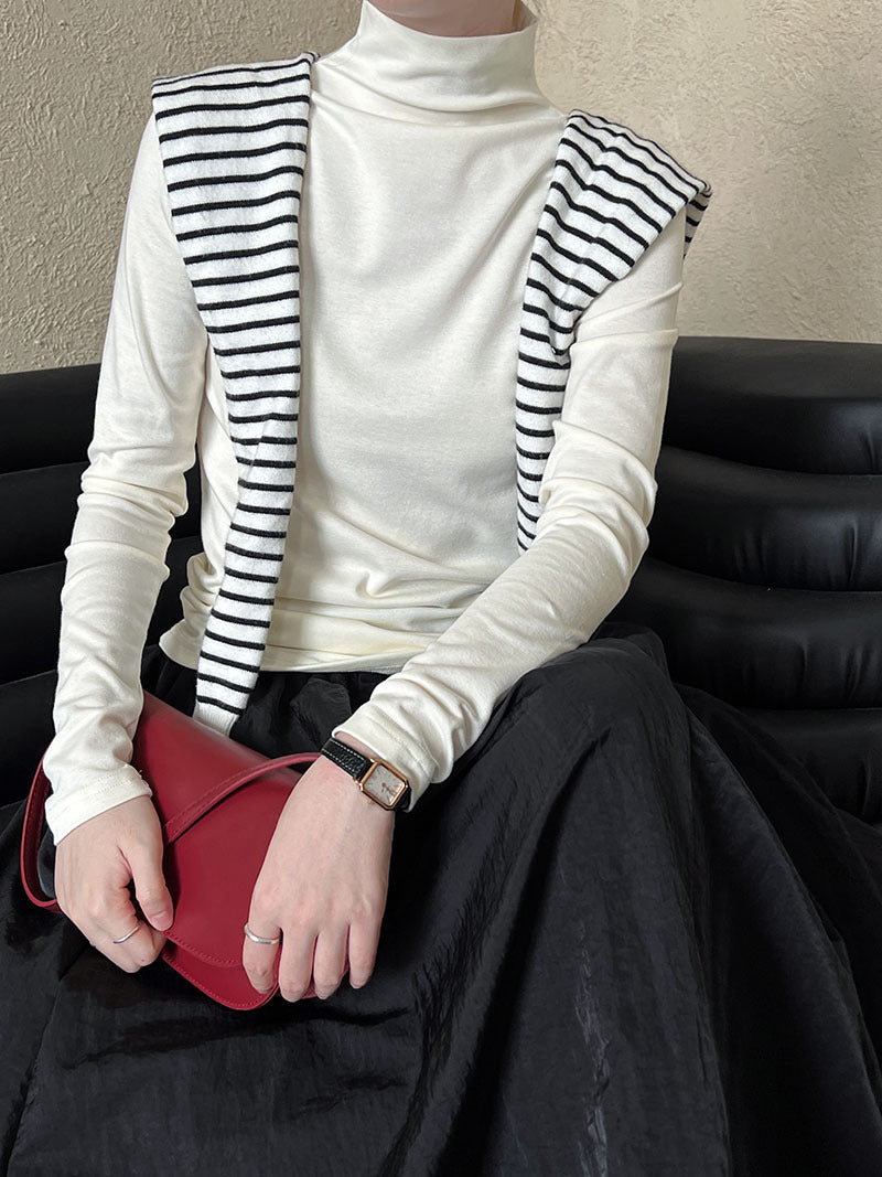slim turtleneck long sleeve top 6color 【NINE7262】