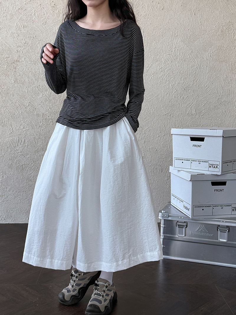 wide leg culotte pants 2color 【NINE7251】